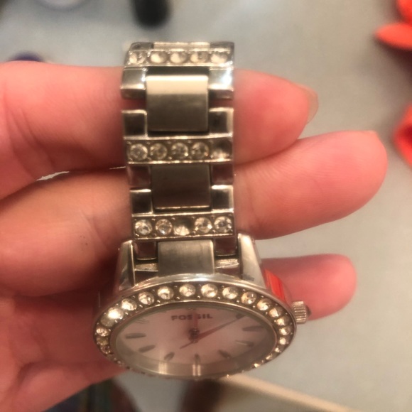 Silver fossil watch - Picture 2 of 3